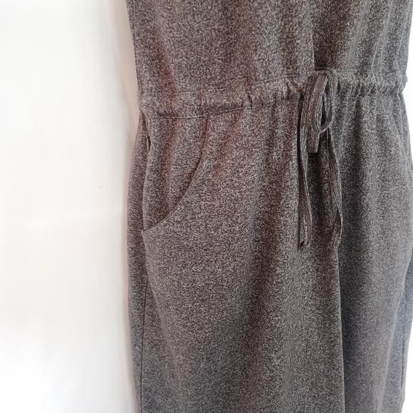 Alpine Design Drawstring Waist Brownish Jersey Dress. Size M - Picture 5 of 9